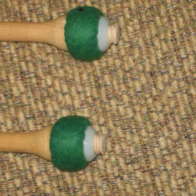 ONE pair new old stock Regal Tip 605SG (Goodman #5) Ultra Staccato Saul Goodman Timpani Mallet, small ball covered w/ two layers of tightly wound green felt, maple shaft -- Ideal for recording. Clean rhythmical articulation, especially on low tones image 10