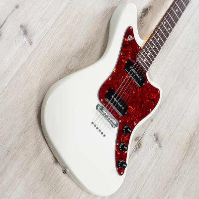 Suhr Classic JM Guitar, Rosewood Fretboard, S90 P90s, TP6 Bridge, Olympic White image 11