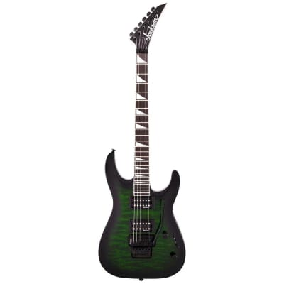 Jackson JS Series Dinky Arch Top JS32Q DKA Electric Guitar (Transparent Green Burst) for sale