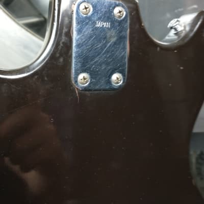 Japanese "Red Foil" Pickup Electric Guitar 70s w/ Original Chipboard Case Bild 10