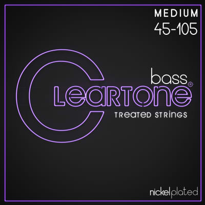 Cleartone 6445 Bass Guitar Strings Nickel Plated Steel Medium Coated 45-105 image 2