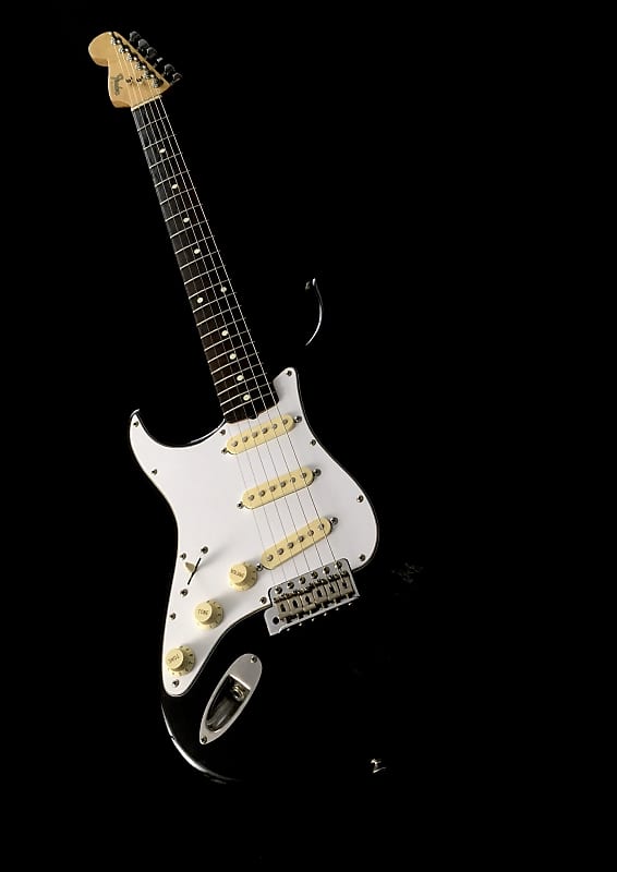 LEFTY! Vintage Fender MIJ ST62L Strat 1988 Black Relic Rosewood Solid Body Guitar +HSC image 1