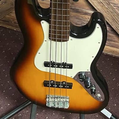Fender Standard Jazz Bass Fretless with Rosewood Fingerboard 1997 - 2008 - Brown Sunburst image 2
