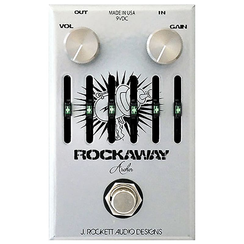 J Rockett Rockaway Archer Overdrive EQ True Bypass Guitar Effects Pedal Stompbox image 1