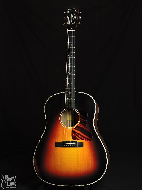 Eastman E22SS/V-SB Varnish Acoustic Slope Shoulder Dreadnought Guitar with Case image 1