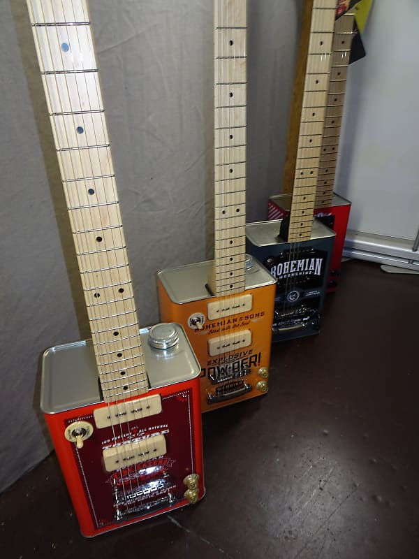 Bohemian BG15MSH, Oil Can Guitar Moonshine, 2 Singlecoil