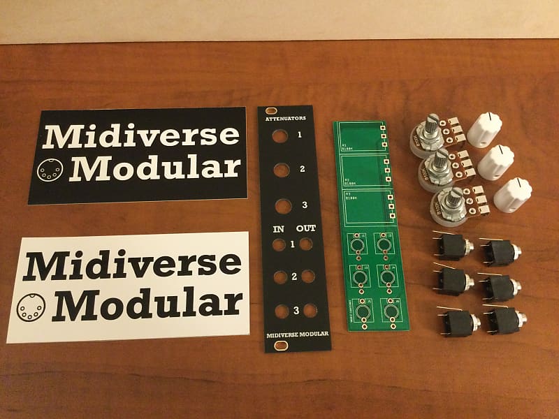 Midiverse Modular Attenuators DIY Kit Eurorack Reverb