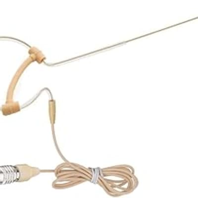 Haoin Headset Microphone Double Over Ear Earset Over Ear Headworn Mic Compatible With Wireless System Bodypack Transmitter With 1 2m Cable And Windscreen 3 5mm Mono Male Screw Plug