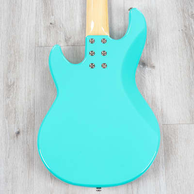 Mint G&L CLF Research L-1000 Series 750 5-String Bass, Caribbean Rosewood, Turquoise image 4