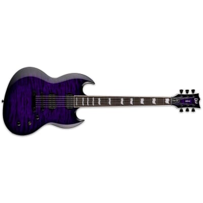ESP LTD Viper-1000 QM See Thru Purple Sunburst Viper 1000 - BRAND NEW - Electric Guitar image 1
