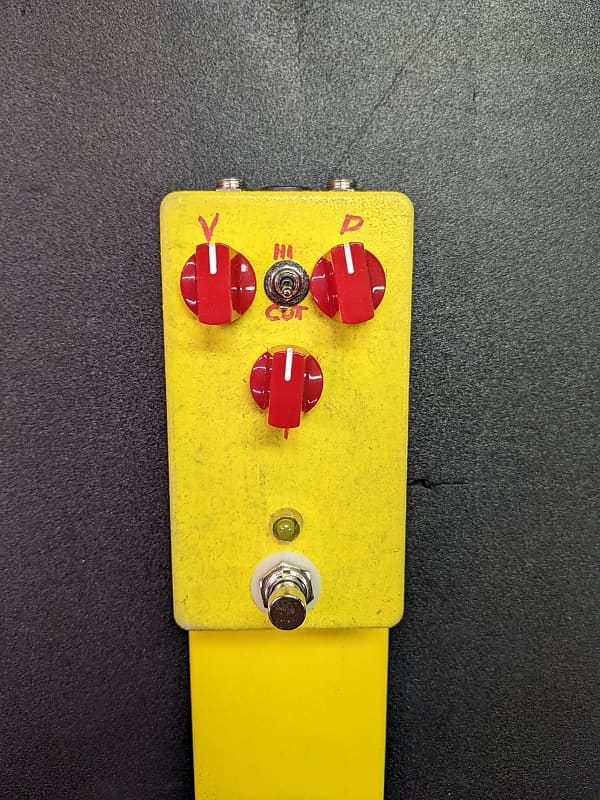 96fx Glory Breaker OD (Compare to JHS Morning Glory V3) Yellow Textured Enclosure With Red Knobs image 1