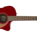 Fender Newporter Player Acoustic Electric Guitar Walnut Fingerboard, Candy Apple Red