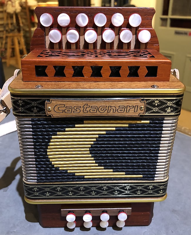 Castagnari Giordy DG Diatonic Button Accordion Padauk | Reverb