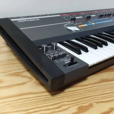 Roland Juno-106 61-Key Programmable Polyphonic Synthesizer 1984 - 1985 - Black + Original Box image 3