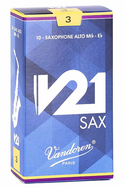 Vandoren SR813 V21 Series Alto Saxophone Reeds - Strength 3 (Box of 10) image 1