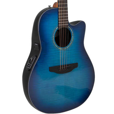 Ovation USA 1982-8 Collector Series Acoustic Electric Guitar Blue Burst  Finish Original Hard Case | Reverb