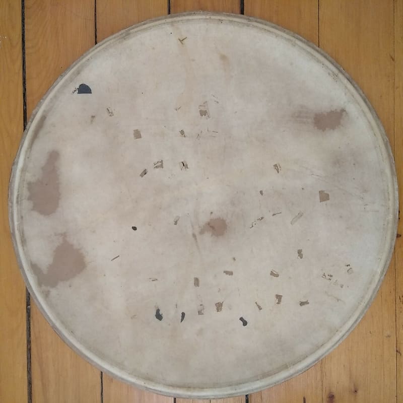 *Slingerland 20" Bass Drum Calf Skin Head Batter/Resonant Reverb