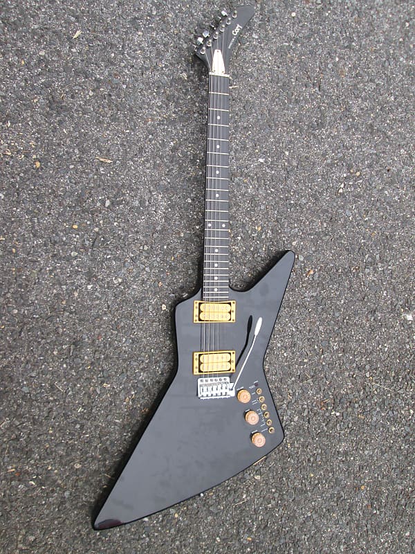 Vintage 80's Cort Effector Explorer SYNTH Guitar w/ WORKING Reverb