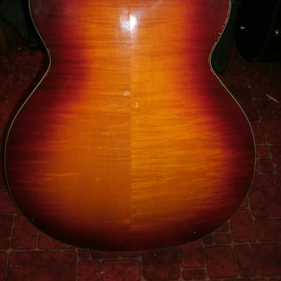 1947-51 Kay 17" Archtop guitar cherry sunburst DeArmond pickup image 7