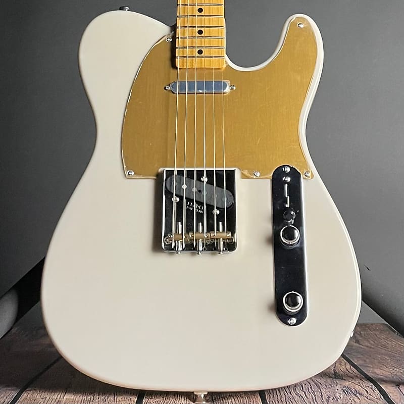 Fender JV Modified '50s Telecaster, Maple Fingerboard- White Blonde (JV004391) image 1