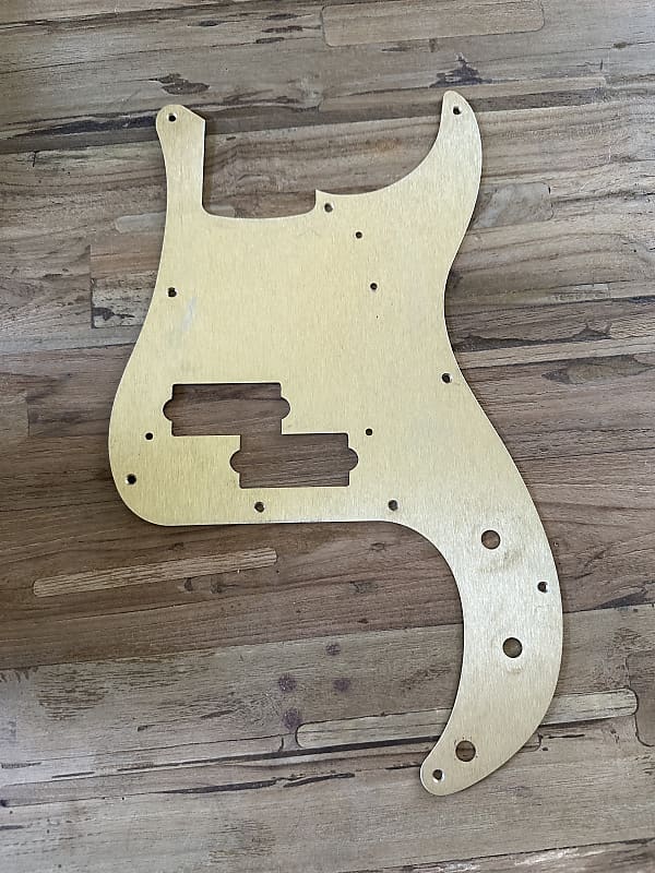 Fender Precision Bass Gold Anodized Pickguard Road Worn Reverb 8634