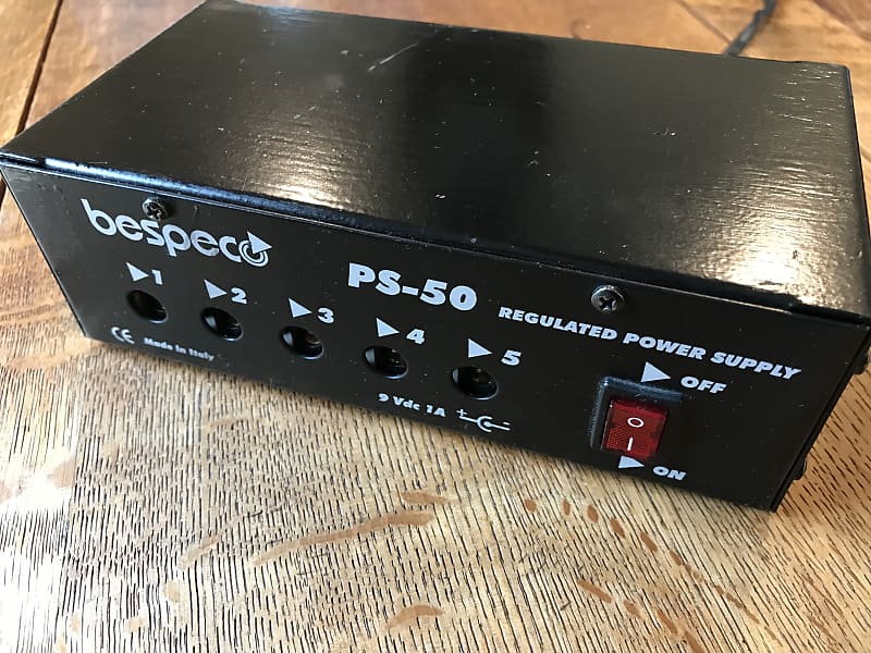 Bespeco PS50 Pedal Power Supply + cables Reverb