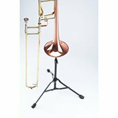 K&M 14990 Portable, Adjustable-Black Finish Trombone Stand (14990.000.55) image 3
