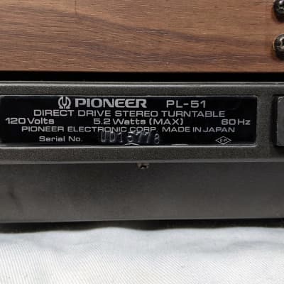 Pioneer Vintage PL-51 Direct Drive Stereo Strobe Turntable image 17