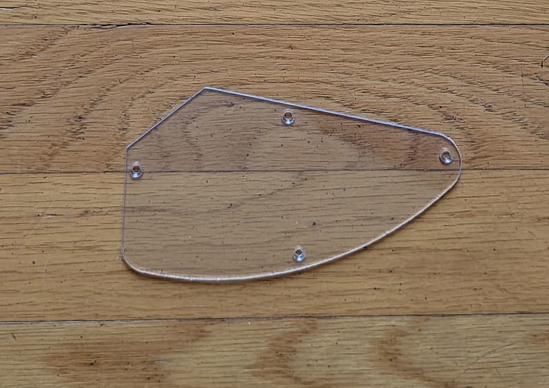 Clear Acyrlic Electronics Control Cavity Cover Replacement Reverb