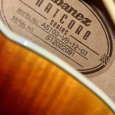 Ibanez AS103-VB Artcore Custom 2009 - 2012 - Vintage Burst image 5