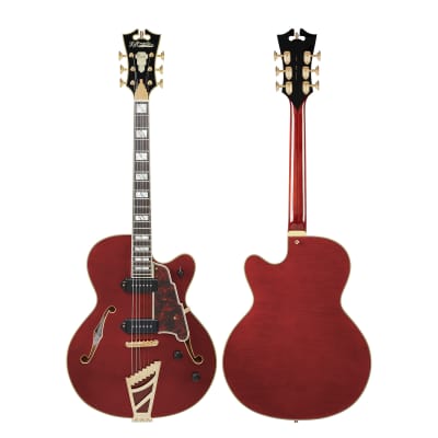 D'Angelico Excel 59 Hollowbody Guitar, Ebony Fretboard, Single Cutaway, Viola, DAE59VIOGT, New, Free Shipping image 18