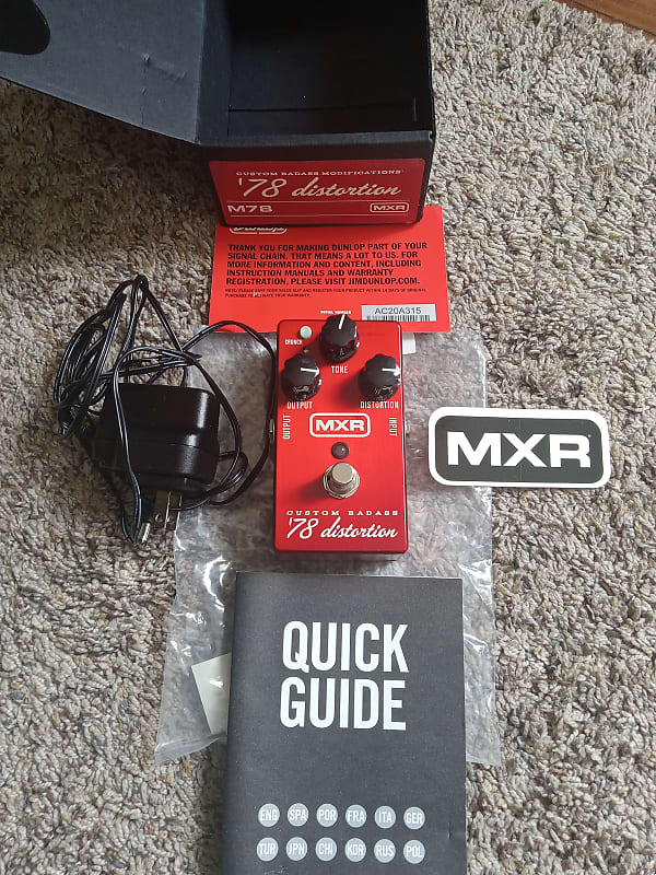 MXR M78 Custom Badass '78 Distortion 2011 - Present - Red | Reverb