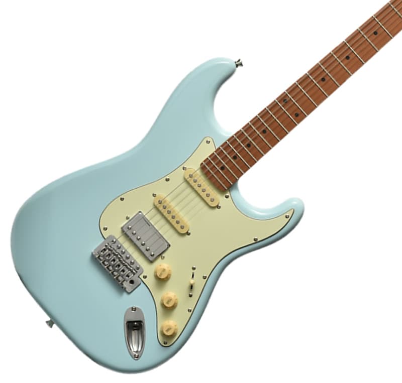 Bacchus BST-2-RSM/M-PTLSOB Universe Series Roasted Maple Electric Guitar,  Pastel Sonic Blue
