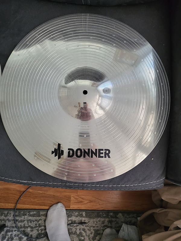 Donner  Acoustic Cymbal Set 2022- Silver image 1