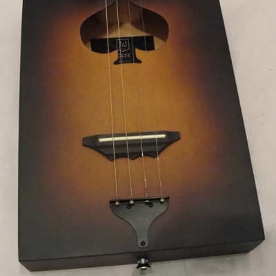 James Neligan CASK FIRKIN 4 string Acoustic Cigar Box Guitar with Gig Bag   2 Tone Satin Sunburs image 2