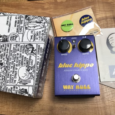 Way Huge Blue Hippo Chorus/ Vibrato Effects Pedal Rare Mk II | Reverb