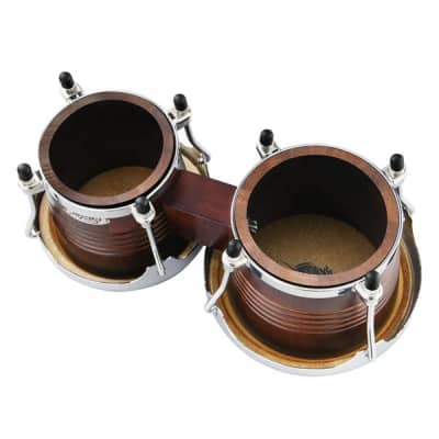 Wood 7" + 8" Bongo Drum with Soft Case (Bag) image 5