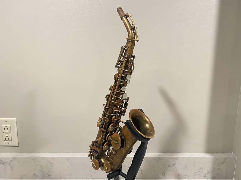 Buescher True Tone Curved Soprano Saxophone New Pads! Reverb