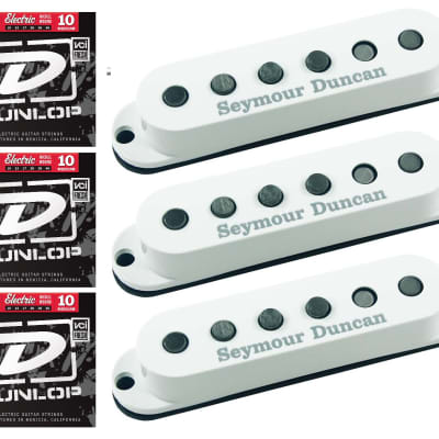Seymour Duncan Custom Staggered Strat White Set SSL-5 Calibrated Single Coil Set ( 3 STRING SETS )