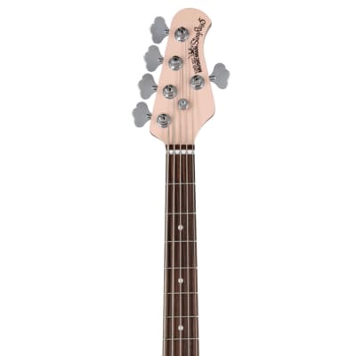 Ernie Ball Music Man Stingray Special 5 HH Bass Guitar w/ Case - Pueblo Pink image 6