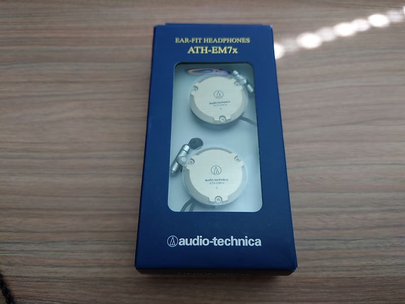 Audio Technica ATH-EM7X Champagne Gold Ear Fit Headphones | Reverb