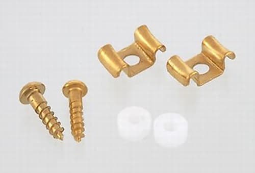 Flat Wavy Style String Guides For Guitar (2) - GOLD image 1