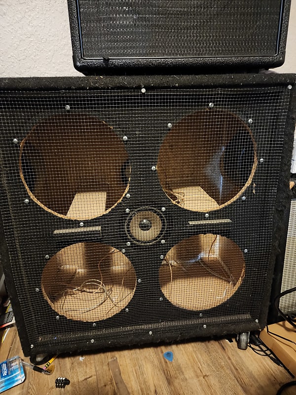 Custom 4x10 empty bass speaker enclosure wired Reverb