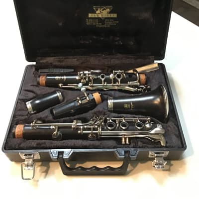 Yamaha YCL-450 Intermediate Bb Clarinet with Silver-Plated Keys 2010s Black image 1
