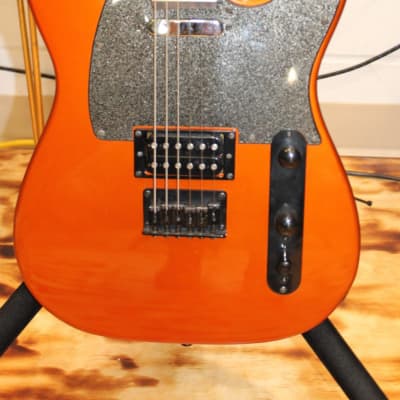 Fender 2013 Squier Bullet Metallic Orange Electric Guitar image 2