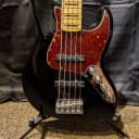 Fender American Deluxe Jazz Bass V 2015 Black With Maple Finger Board Upgraded Electronics