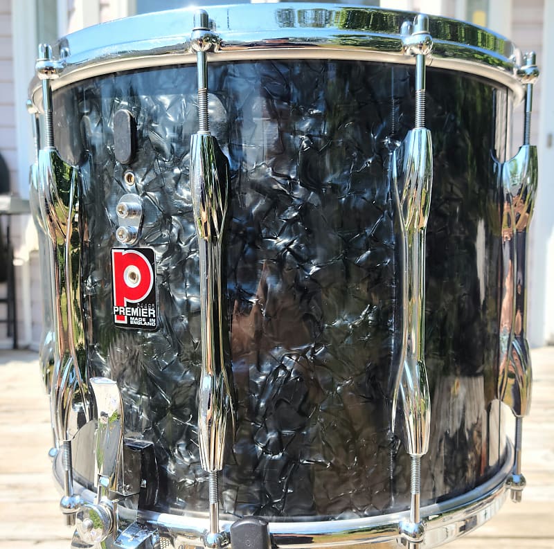 Vintage 1980's 10-Lug Premier Royal Scot Marching Snare w/ Die-Cast Hoops + FREE Snare Stand image 1