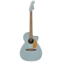 Fender Newporter Player Acoustic-Electric Guitar (Ice Blue Satin)
