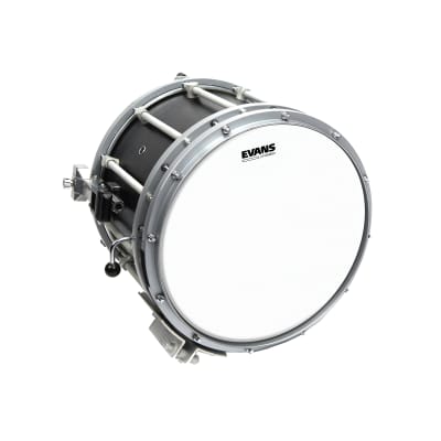 Evans Hybrid White Marching Snare Drum Head, 14 Inch image 3