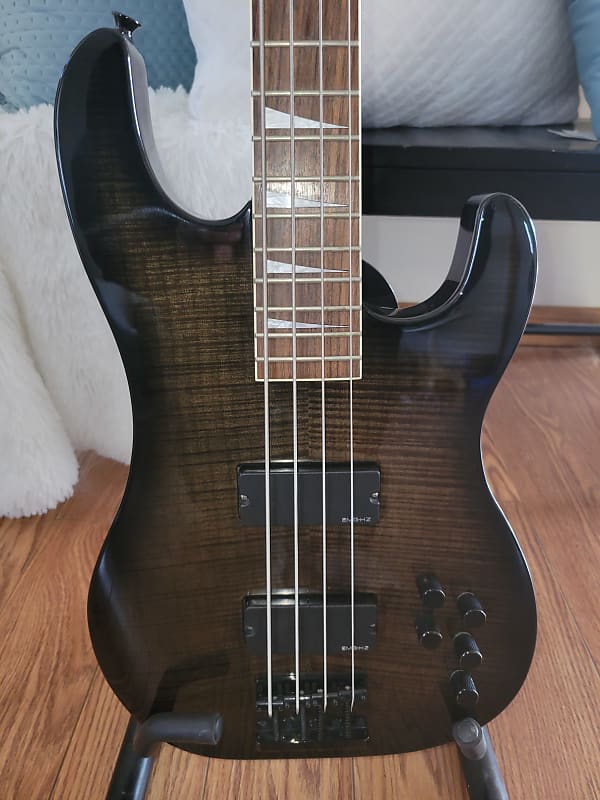 Jackson CMG Concert Bass w/ EMGs Transparent Black | Guitar